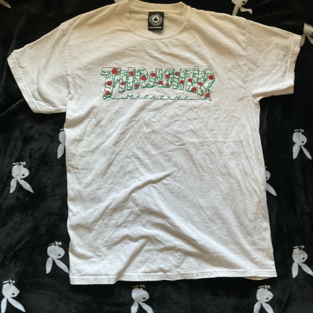 Thrasher White Graphic T-Shirt